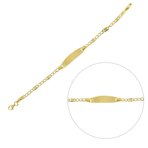 Düz Forse Zincir Çocuk Altın Bileklik AAÇOCK0034