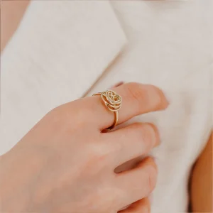 Gül Model Altın Yüzük AAYZK098