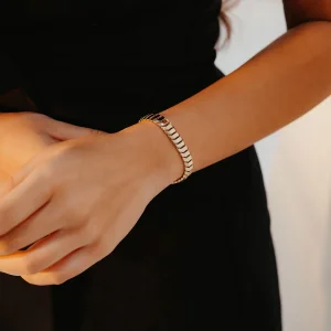 Kalın Balıksırtı Model Altın Bileklik AABLK086