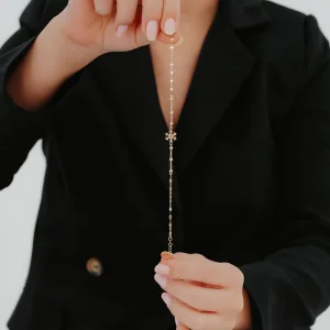 Kar Taneli Dorikalı Altın Bileklik AABLK005