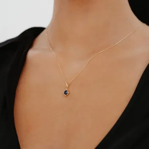 Laci Taş Vintage Altın Kolye AAKLY022