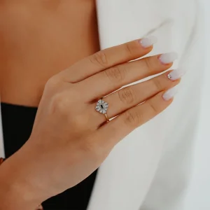 Mini Laci Baget Detay Vintage Altın Yüzük AAYZK0216