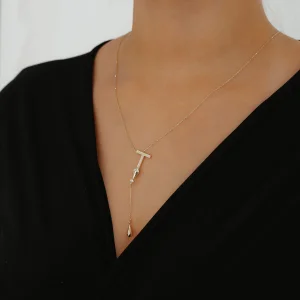 T Harfli Y Altın Kolye AAKLY0139