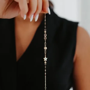 Yıldız Detay Şans Altın Bileklik AABLK017