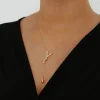 Y Harfli Y Model Altın Kolye AAKLY090