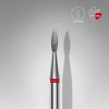 STALEKS EXPERT Elmas freze sivri alev kırmızı, çap 1,8 mm, çalışma kısmı 8 mm