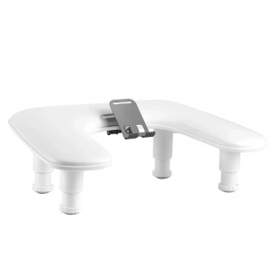 Telefon Standlı Oval Ergonomik Manikür Sehpası Beyaz Manikür Kol Desteği U2W