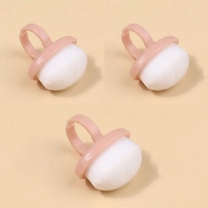 3 Adet Mini Yüzük Tırnak Toz Temizleme Fırçası Pembe