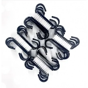 Küçük toz fırçası pembe siyah şeffaf