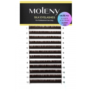Moleny Classic Mix Kahverengi İpek Kirpik D Kıvrım 0.7 Mini