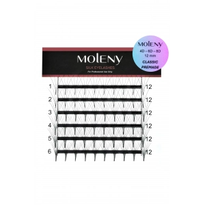Moleny Hazır Demet Kirpik 12 mm 4D-6D-8D