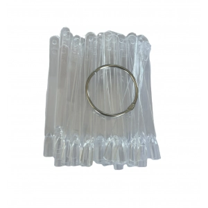 Kalıcı oje renk kartelası (şeffaf) 50 adet