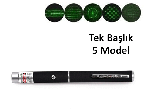 Hubrendy ÇER Yeşil Lazer Pointer 500 Mw 15 Km Etkili (tek Başlık 5 Model)