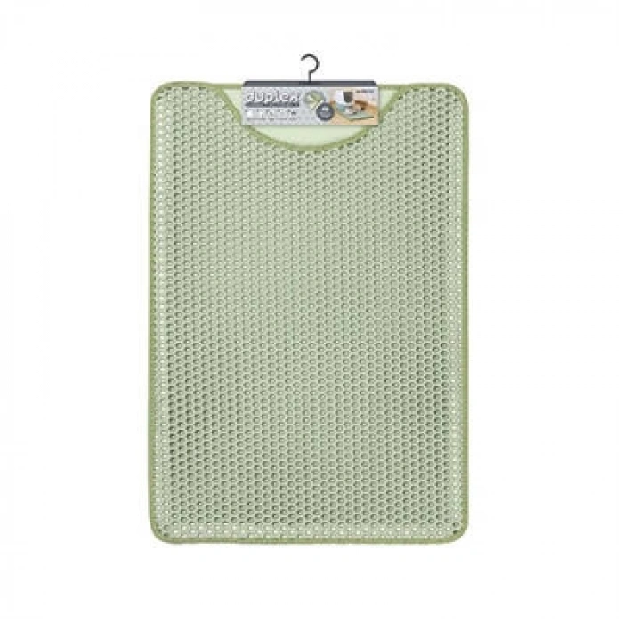 Duplex Elekli Kedi Kumu Paspası Yeşil 45x65 Cm