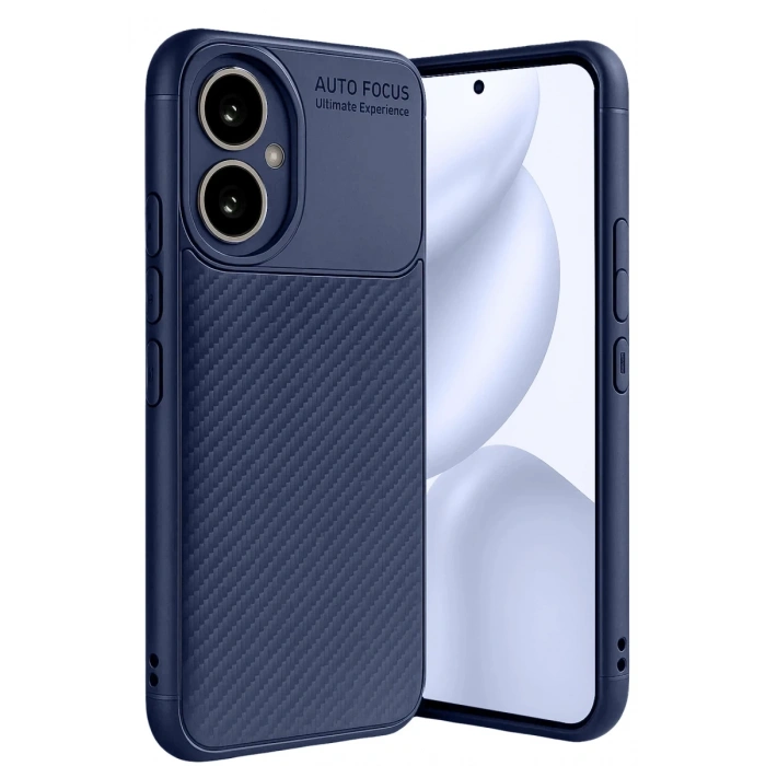 Hubrendy Bez Honor 400 Kılıf Auto Focus Karbon Kapak - Lacivert