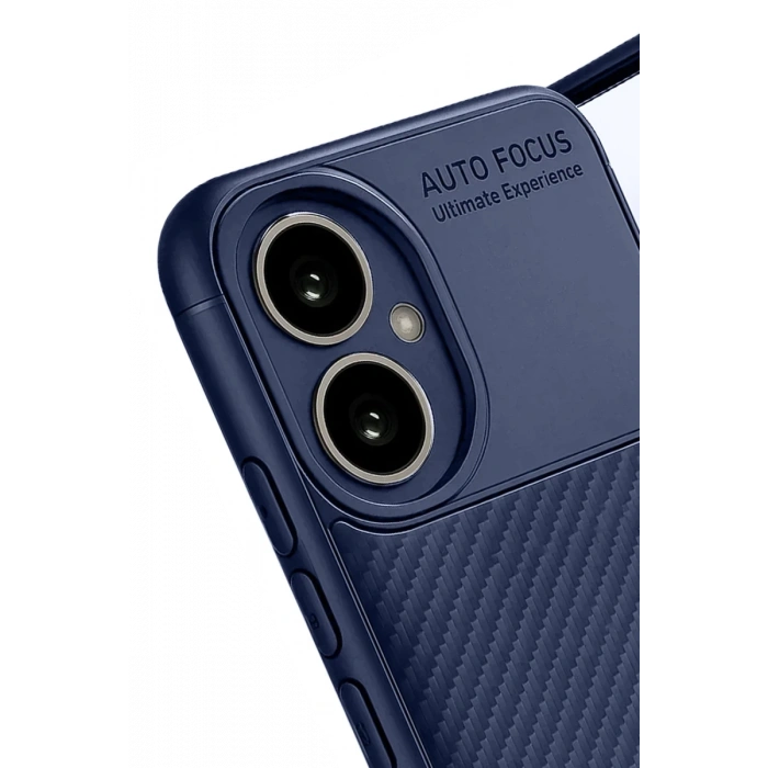 Hubrendy Bez Honor 400 Kılıf Auto Focus Karbon Kapak - Lacivert