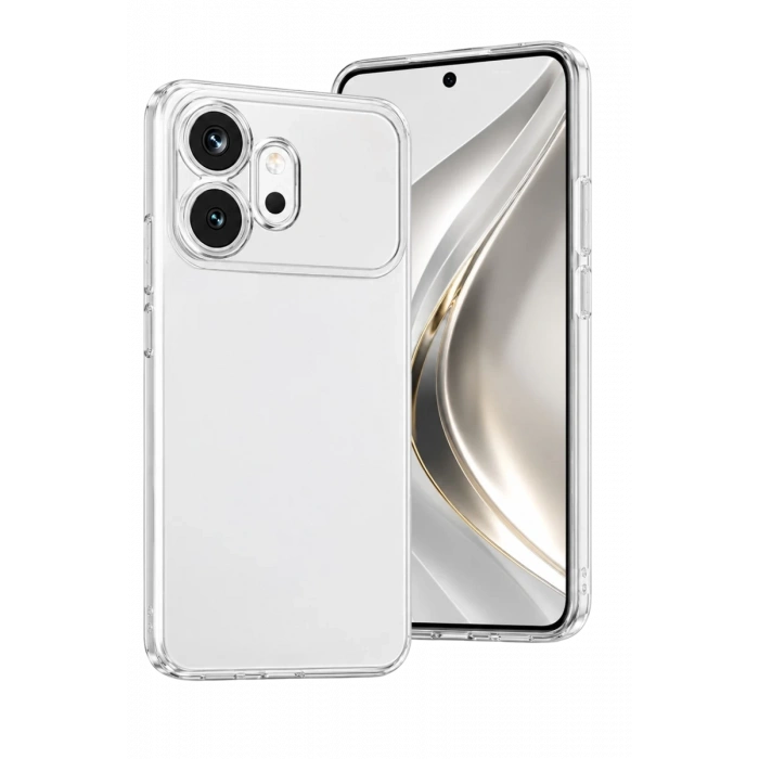 Hubrendy Bez Huawei Honor 600 Lüx Şeffaf Silikon - Şeffaf