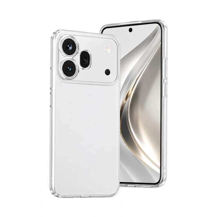Hubrendy Bez Huawei Honor 600 Pro Lüx Şeffaf Silikon - Şeffaf