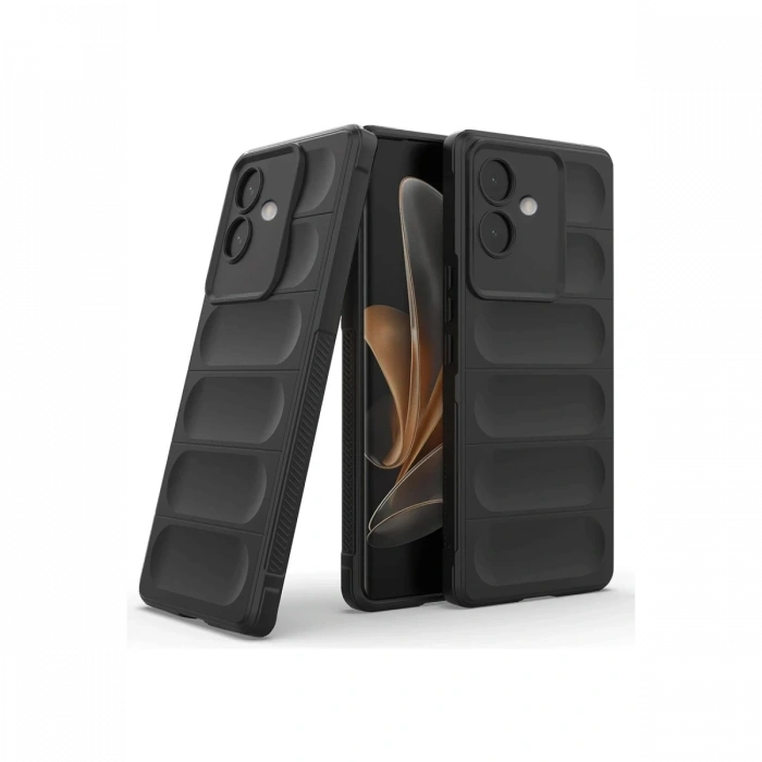 Hubrendy Bez Oppo A3 Kılıf Optimum Silikon - Siyah