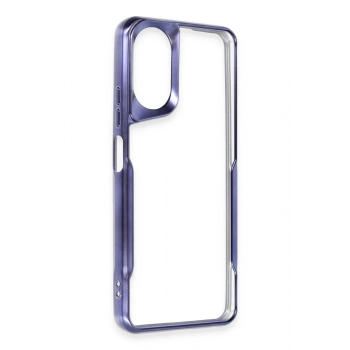 Hubrendy Bez Oppo A38 Kılıf Boyi Silikon Kapak - Lacivert
