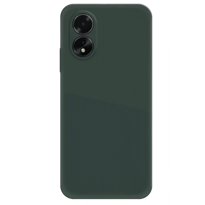 Hubrendy Bez Oppo A38 Kılıf First Silikon - Koyu Yeşil