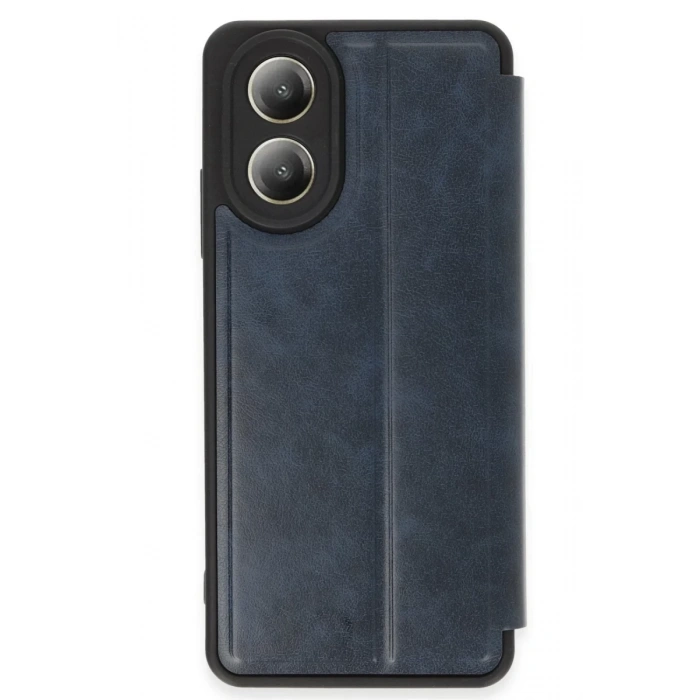 Hubrendy Bez Oppo A38 Kılıf Flip Cover - Lacivert