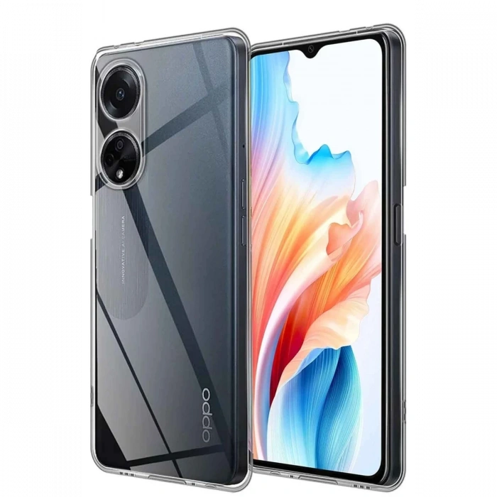 Hubrendy Bez Oppo A38 Kılıf Lüx Şeffaf Silikon