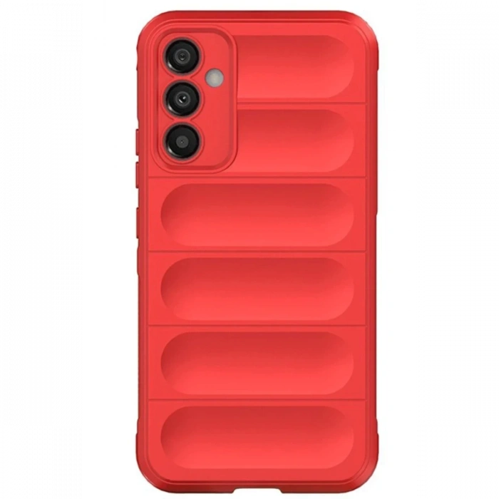 Hubrendy Bez Samsung A56 Kılıf Optimum Silikon - Kırmızı