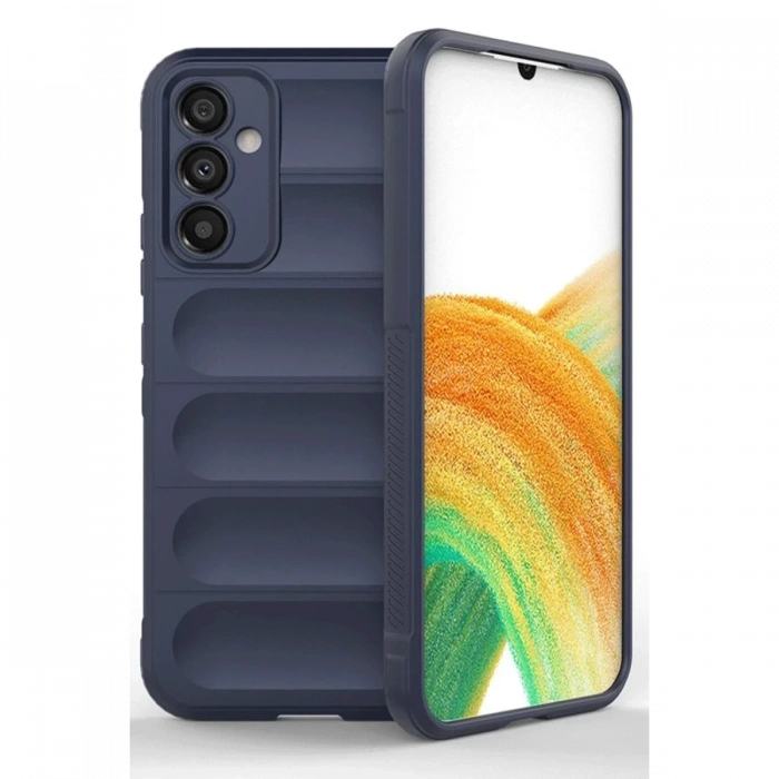 Hubrendy Bez Samsung A56 Kılıf Optimum Silikon - Lacivert