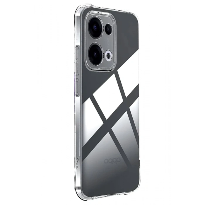 Hubrendy Bez Oppo A6 Pro 4G Lüx Şeffaf Silikon - Şeffaf