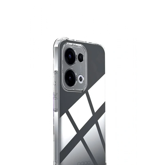 Hubrendy Bez Oppo A6 Pro 4G Lüx Şeffaf Silikon - Şeffaf