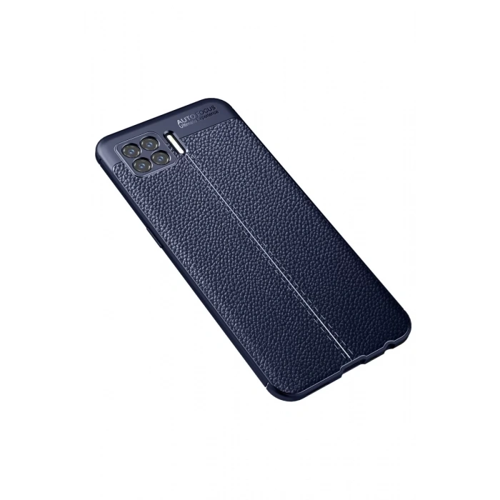 Hubrendy Bez Oppo A73 Kılıf Auto Focus Kapak - Lacivert