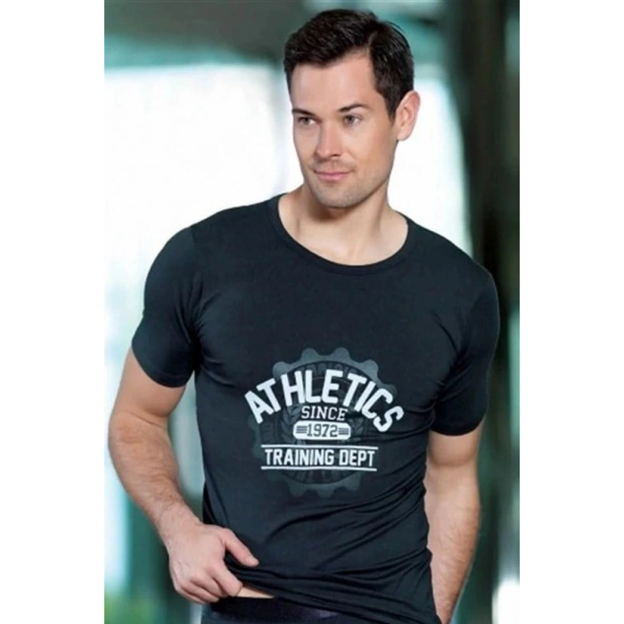 Hubrendy Beru Berrak Erkek  Athletick Baskılı Tshirt 1036