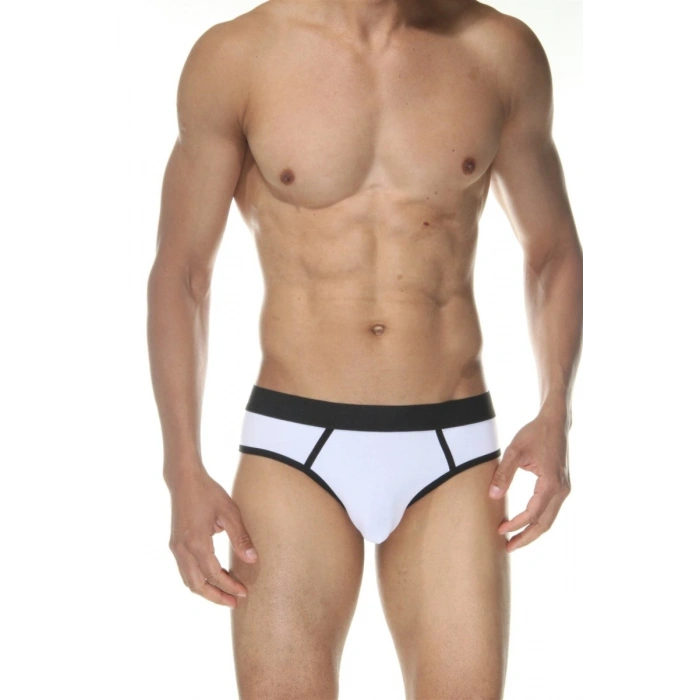Hubrendy Beru Beyaz Jockstrap Erkek  İç Giyim
