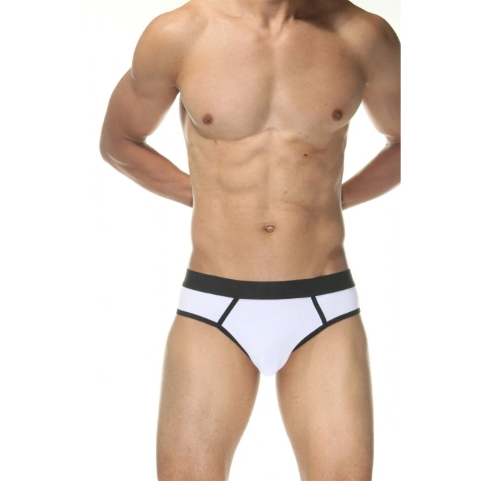 Hubrendy Beru Beyaz Jockstrap Erkek  İç Giyim