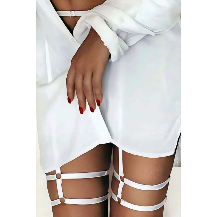 Hubrendy Beru Çift Sıralı Seksi Jartiyer Harness - Brf44