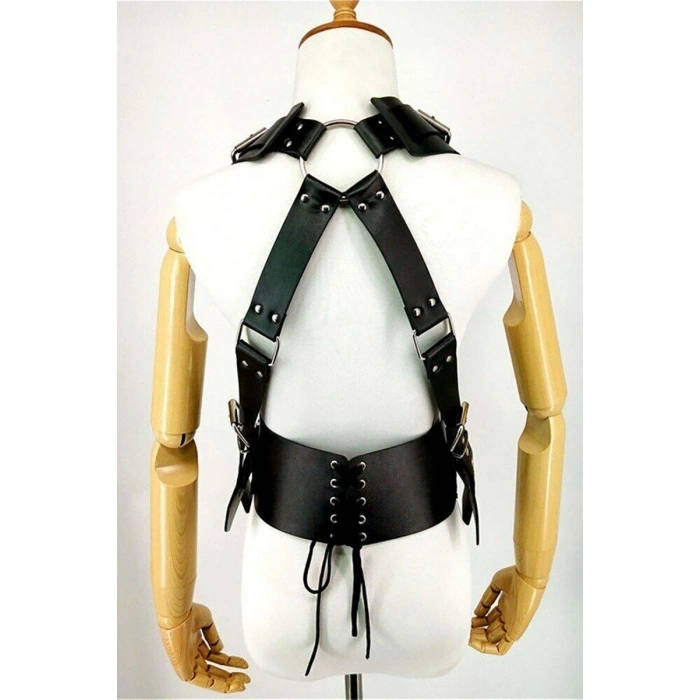 Hubrendy Beru Deri Harness, Şık Deri Kadın Kemer - Brf1419