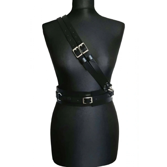 Hubrendy Beru Deri Omuzdan Bağlamalı Bel Kemer  Harness  - Brf915