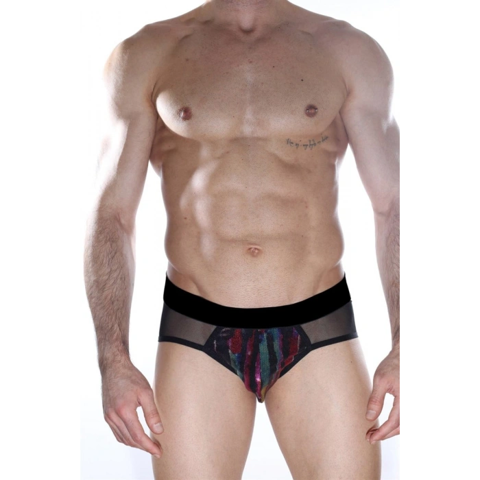 Hubrendy Beru Desenli Jockstrap