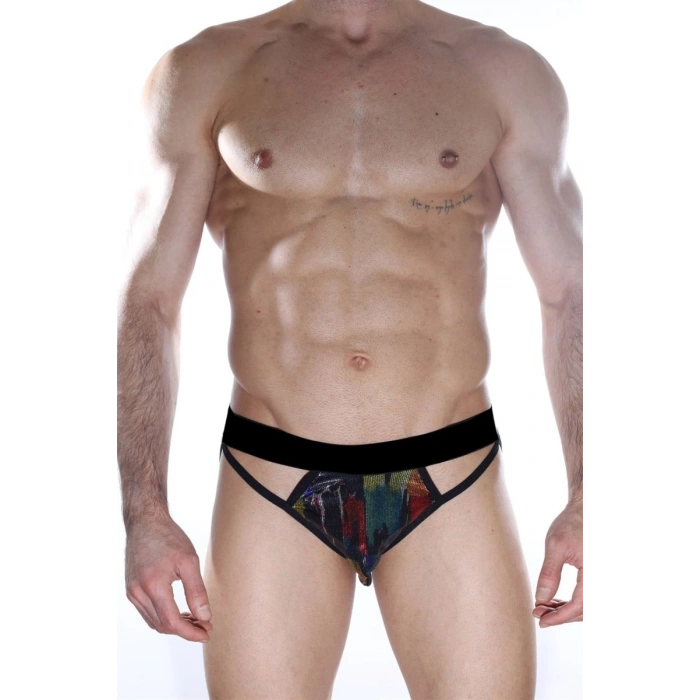 Hubrendy Beru Desenli Jockstrap