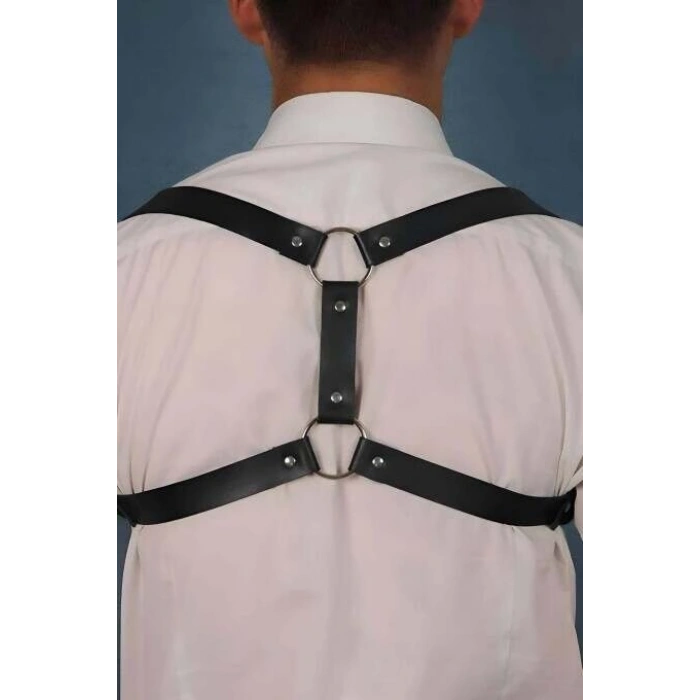 Hubrendy Beru Erkak Deri Göğüs Harness - Brfm128