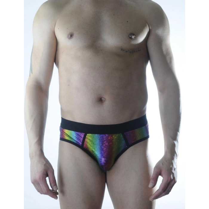 Hubrendy Beru Erkek Fantezi Renkli Jockstrap