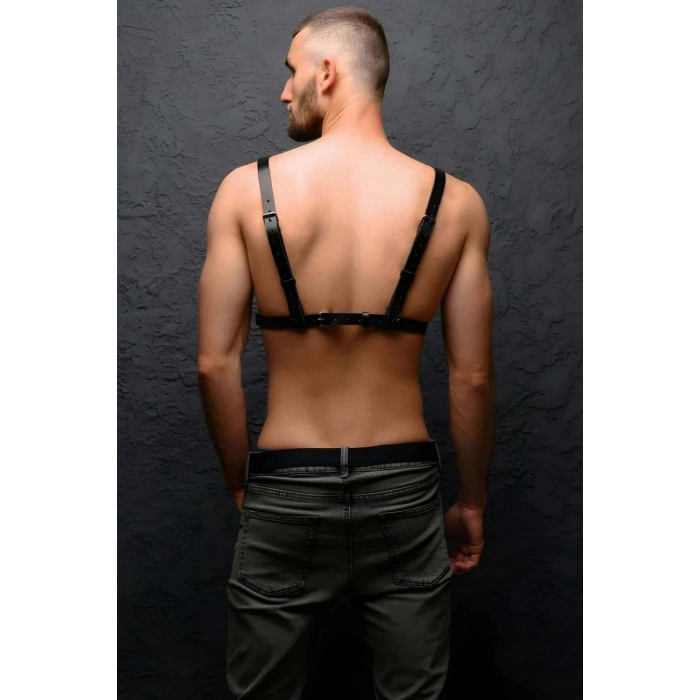 Hubrendy Beru Erkek  Göğüs Üzeri Deri Harness - Brfm104