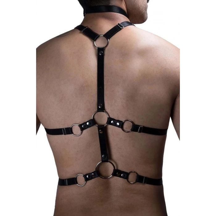 Hubrendy Beru Erkek Lastik Göğüs Harness - Brfm192