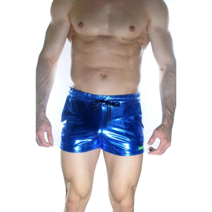 Hubrendy Beru Erkek Mavi Lame Short