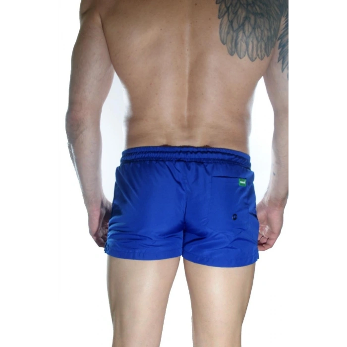 Hubrendy Beru Erkek Mavi Mini Mayo Short
