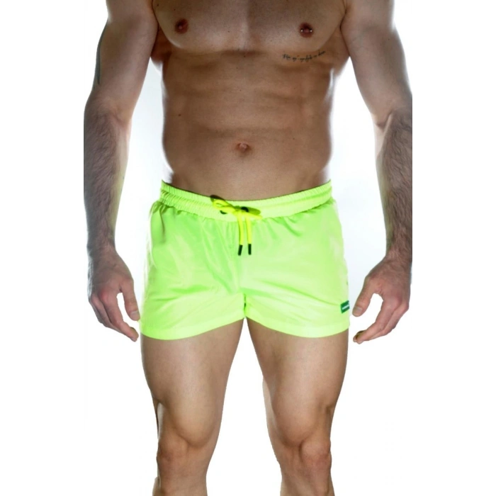 Hubrendy Beru Erkek Neon Mini Mayo Short