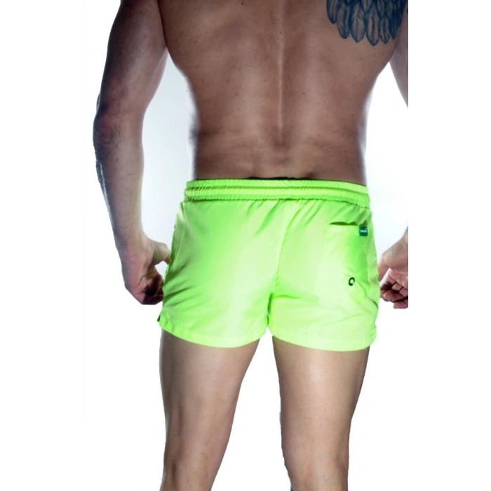 Hubrendy Beru Erkek Neon Mini Mayo Short