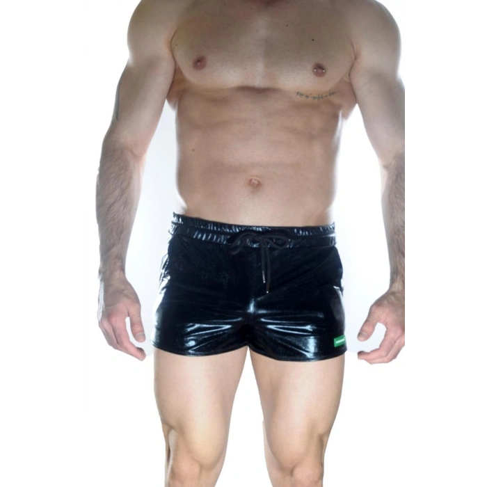 Hubrendy Beru Erkek Siyah Lame Short