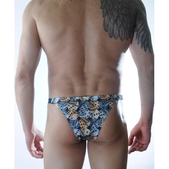 Hubrendy Beru Erkek Zar Desenli Brazillian Slip